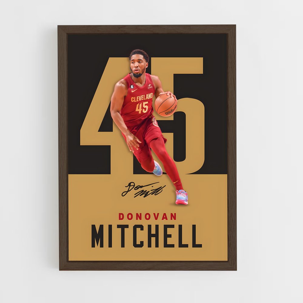 Poster Donovan de mitchell – affiche Basketball (vue 5)
